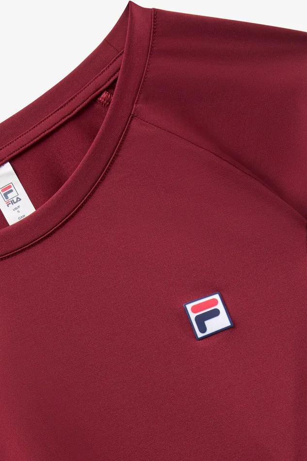 Tennis Women Fila Tennis Essentials Long Sleeve UV Blocker 600 Cabernet Tennis Women Fila Tennis Essentials Long Sleeve UV Blocker 600 Cabernet