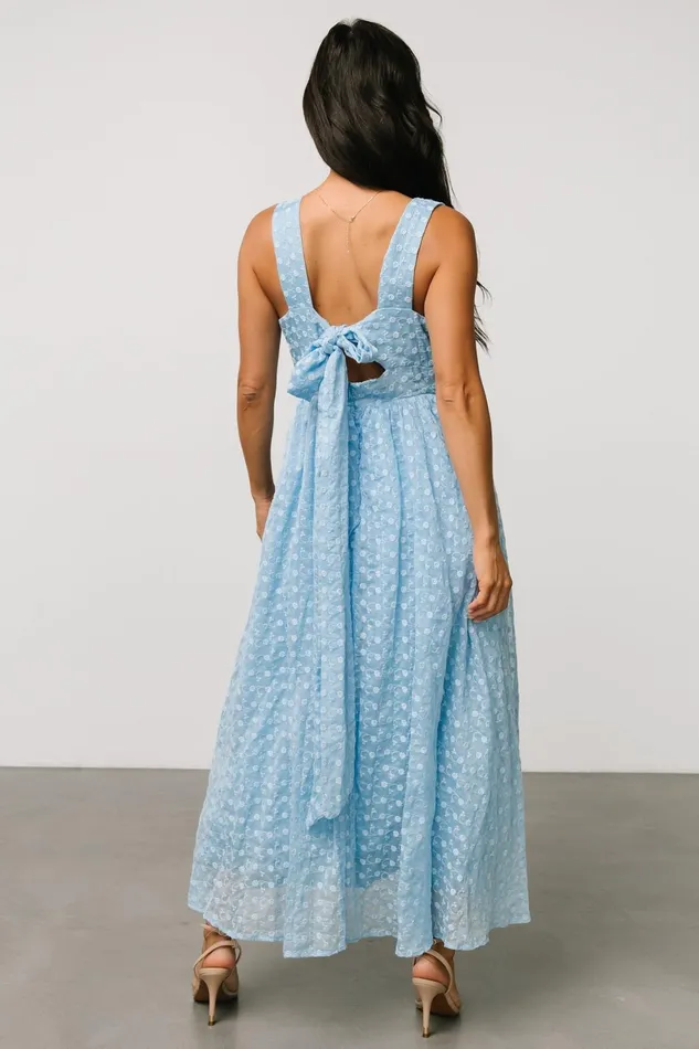Thalia Embroidered Tank Midi Dress Blue Women Baltic Born Wedding Guest Thalia Embroidered Tank Midi Dress Blue Women Baltic Born Wedding Guest