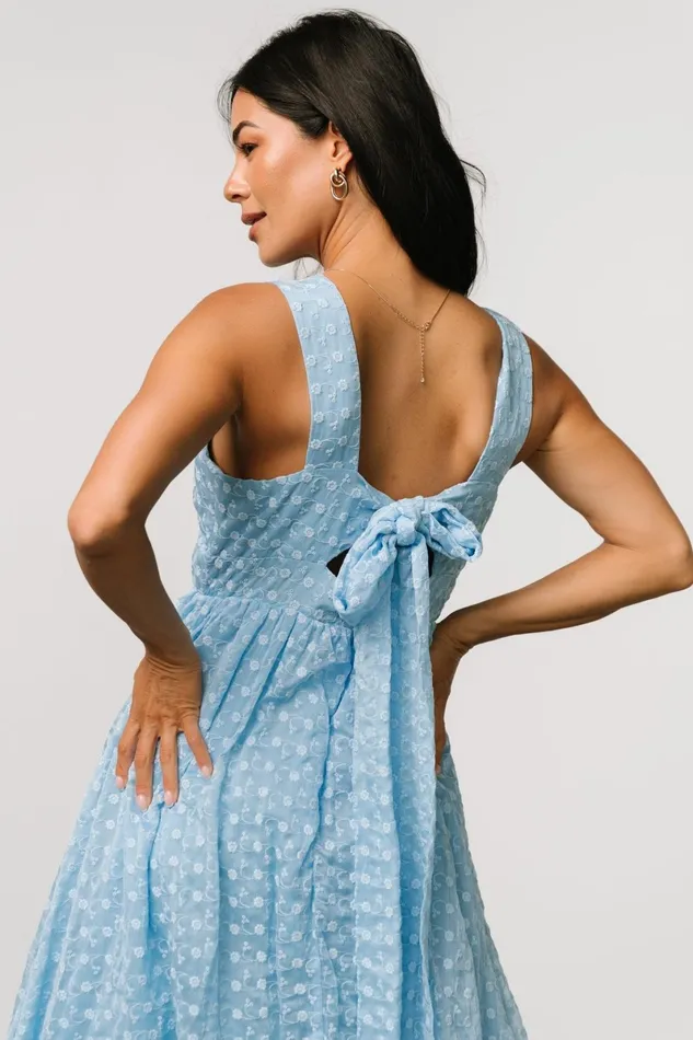 Thalia Embroidered Tank Midi Dress Blue Women Baltic Born Wedding Guest Thalia Embroidered Tank Midi Dress Blue Women Baltic Born Wedding Guest