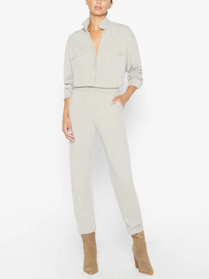 The Andre Luxe Cashmere Set Light Chia Melange Women Brochu Walker Loungewear