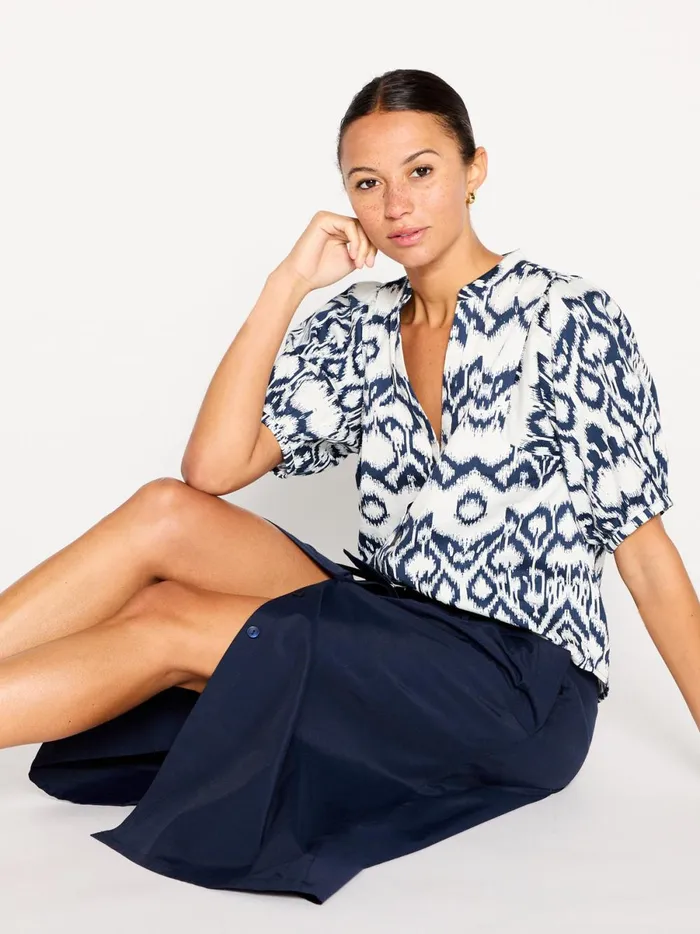The Asteria Printed Blouse Liana Print Combo Women Brochu Walker Tops
