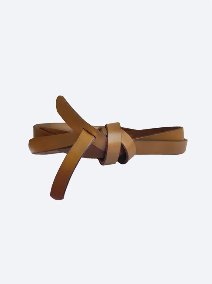 The Bridle Wrap Belt Saddle Brown Women Brochu Walker Belts