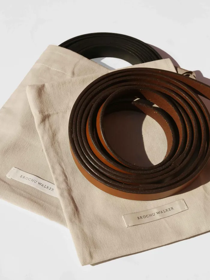 The Bridle Wrap Belt Saddle Brown Women Brochu Walker Belts