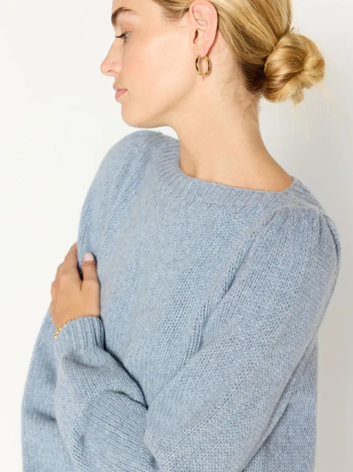 The Delphi Sweater Lucia Blue Melange Women Brochu Walker Sweaters