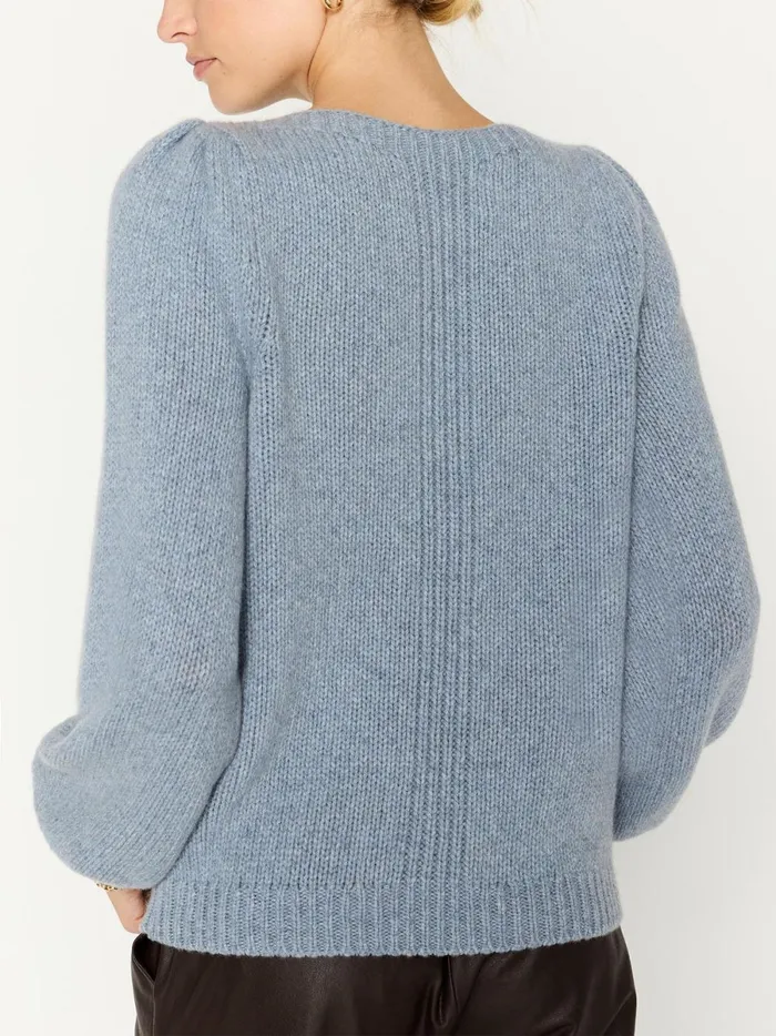 The Delphi Sweater Lucia Blue Melange Women Brochu Walker Sweaters