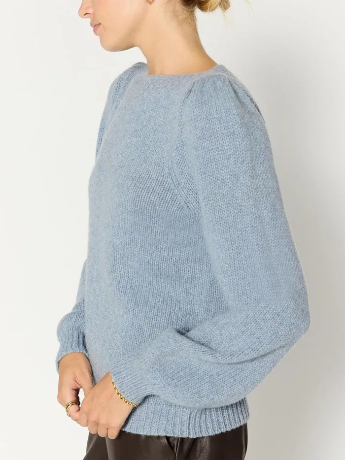 The Delphi Sweater Lucia Blue Melange Women Brochu Walker Sweaters