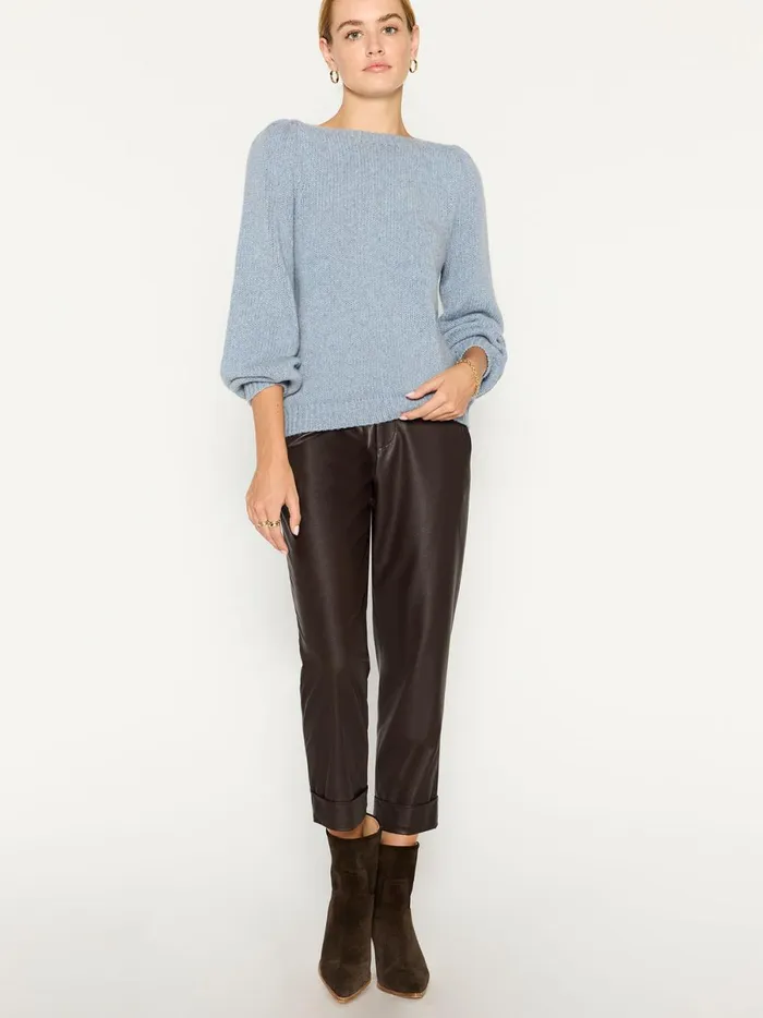 The Delphi Sweater Lucia Blue Melange Women Brochu Walker Sweaters