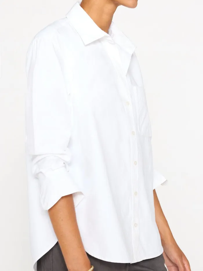 The Everyday Shirt Salt White Women Brochu Walker Tops