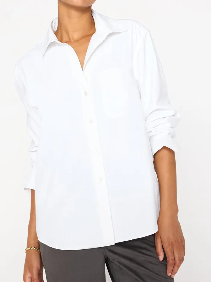 The Everyday Shirt Salt White Women Brochu Walker Tops