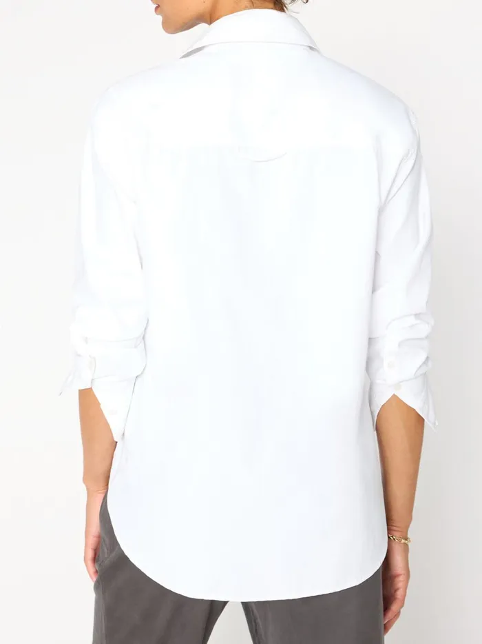 The Everyday Shirt Salt White Women Brochu Walker Tops