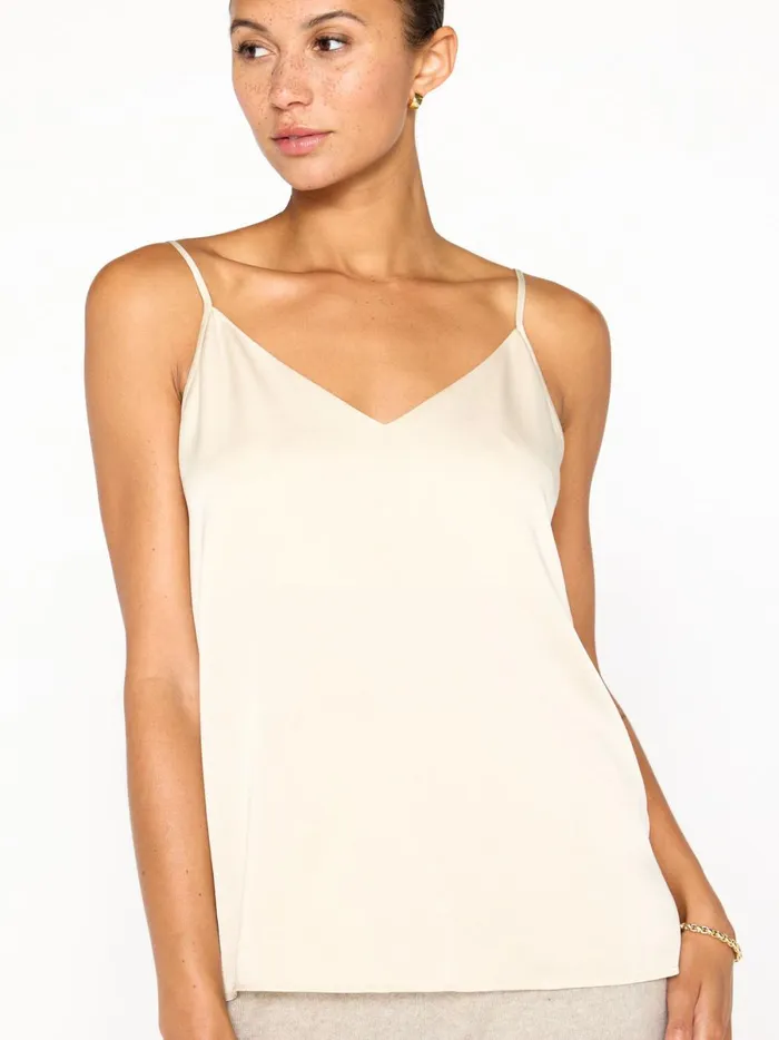 The Everyday Silk Cami Champagne Women Brochu Walker Tops