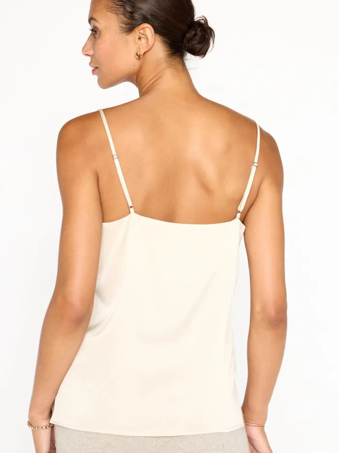 The Everyday Silk Cami Champagne Women Brochu Walker Tops