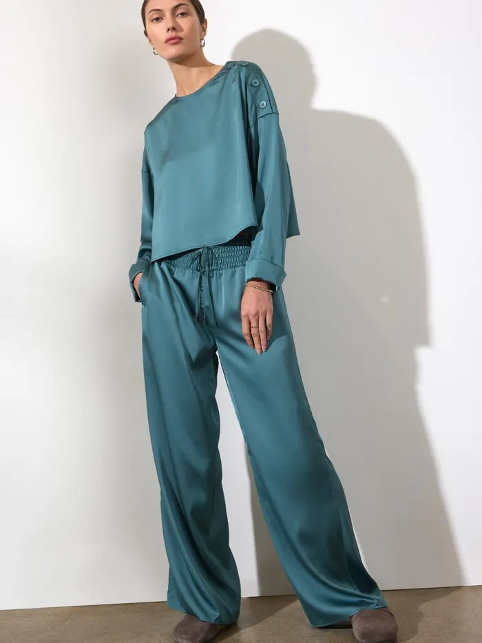 The Gorja Pant Alpine Teal Women Brochu Walker Bottoms