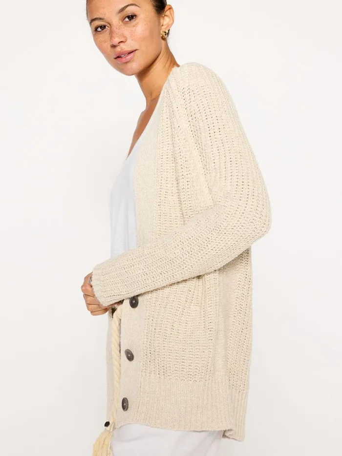 The Jen Cardigan Ecru Women Brochu Walker Sweaters