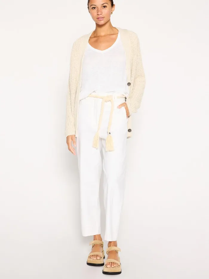 The Jen Cardigan Ecru Women Brochu Walker Sweaters