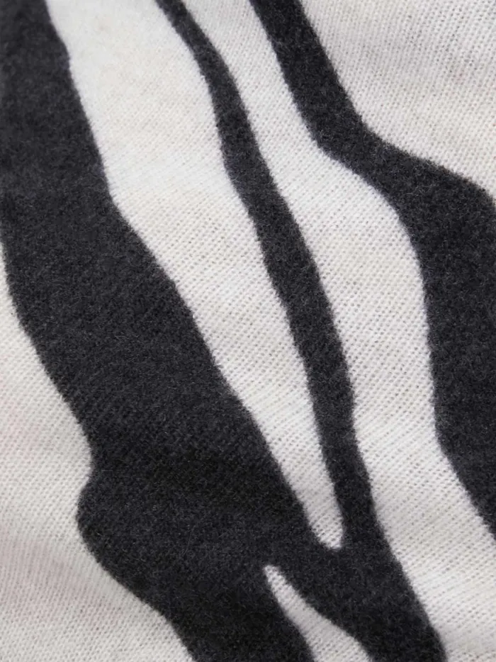 The Lori Printed Off Shoulder Zebra Print Women Brochu Walker Sweaters