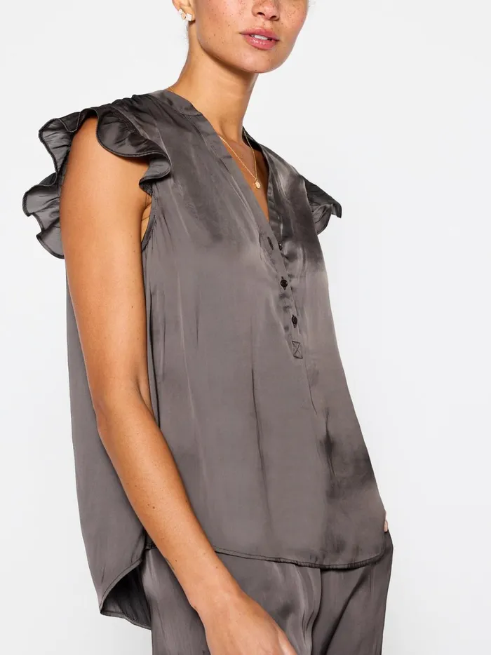 The Romare Sleeveless Top Brownstone Women Brochu Walker Tops