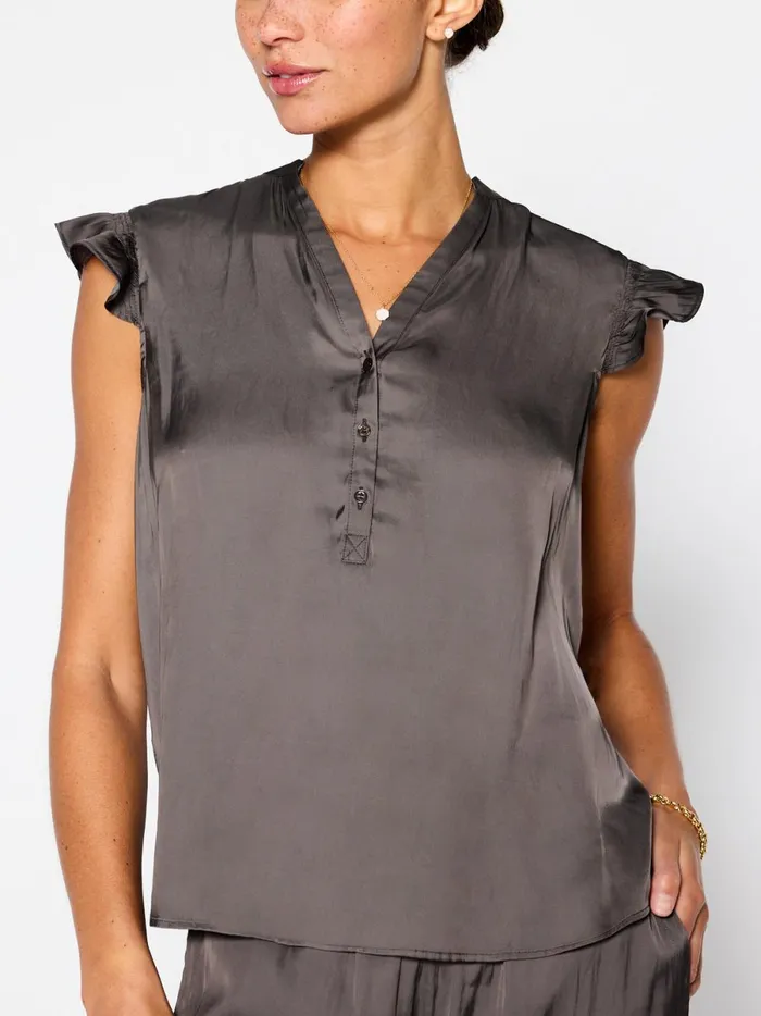 The Romare Sleeveless Top Brownstone Women Brochu Walker Tops