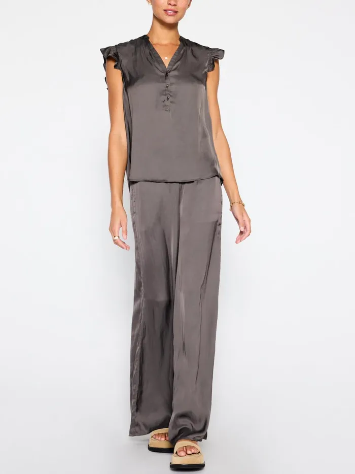 The Romare Sleeveless Top Brownstone Women Brochu Walker Tops
