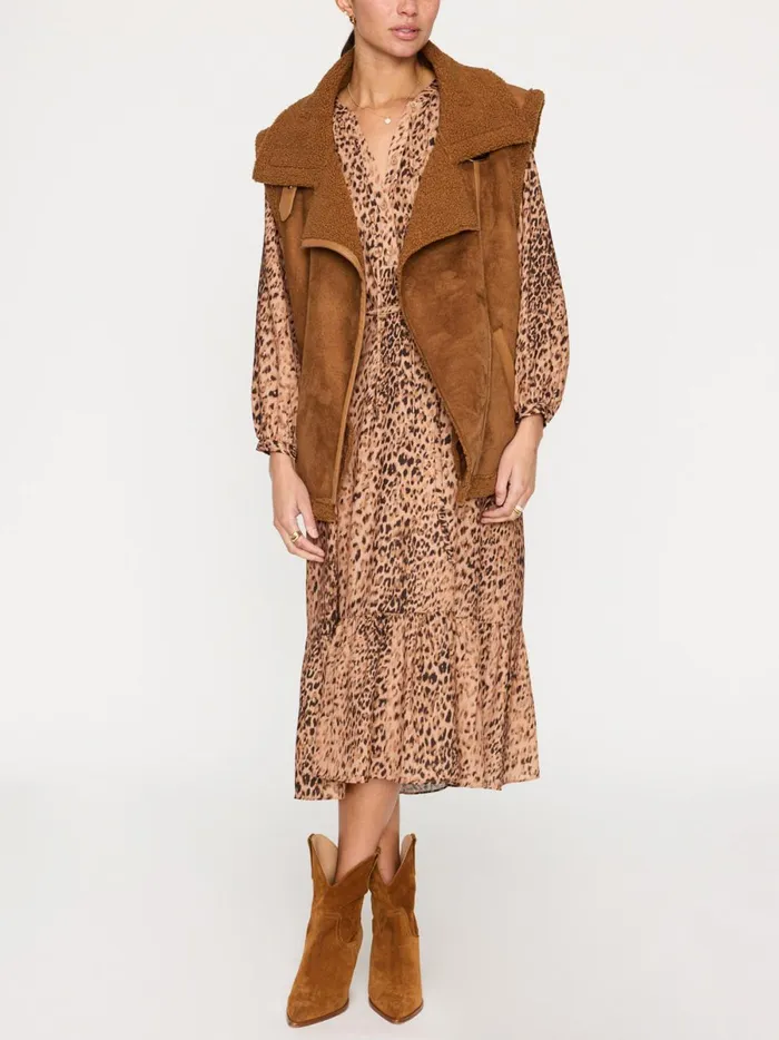 The Sarai Printed Dress Leopard Combo Women Brochu Walker Dresses
