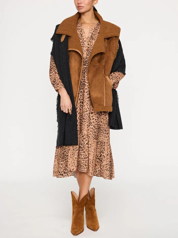 The Sarai Printed Dress Leopard Combo Women Brochu Walker Dresses