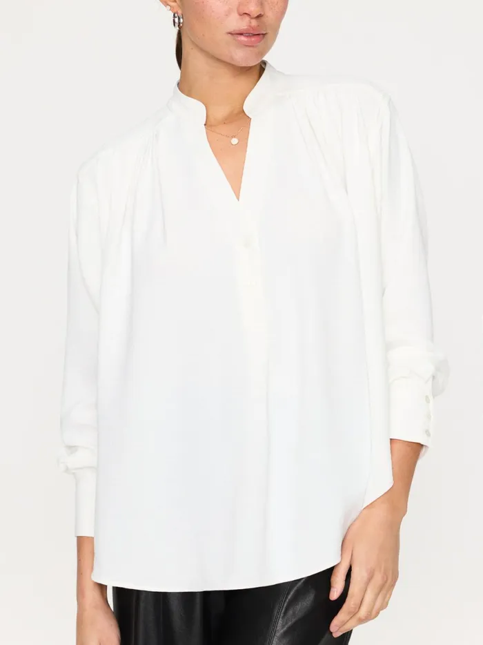 The Soro Blouse Salt White Women Brochu Walker Tops