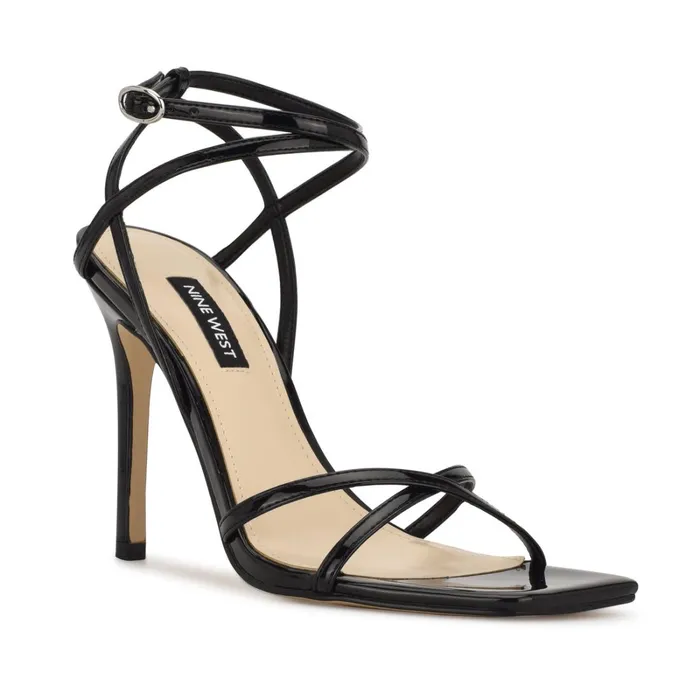 Tidle Ankle Strap Sandals Black Women Nine West Dress Tidle Ankle Strap Sandals Black Women Nine West Dress