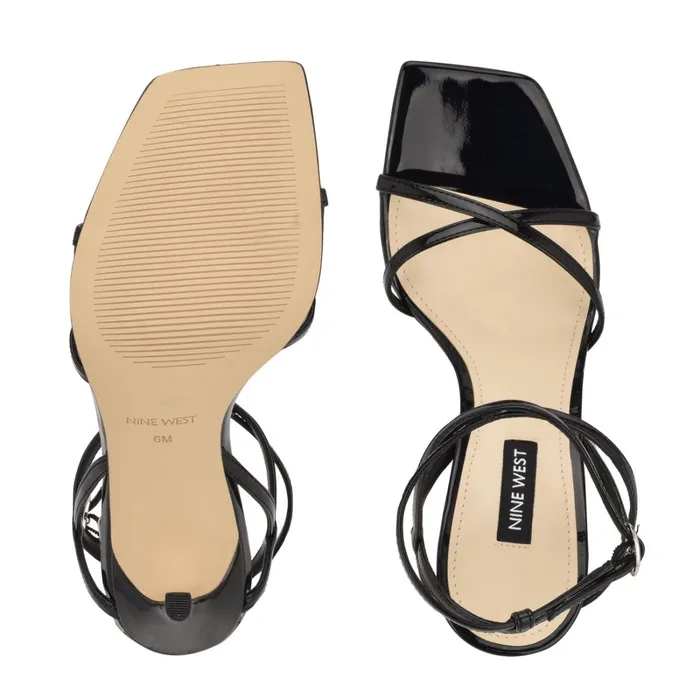 Tidle Ankle Strap Sandals Black Women Nine West Dress Tidle Ankle Strap Sandals Black Women Nine West Dress