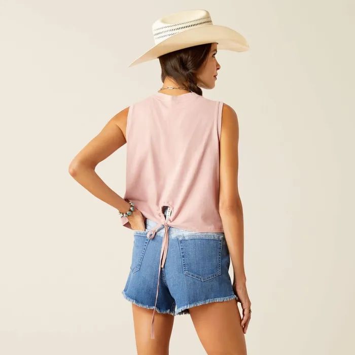 Tie Me Tank Woodrose Women Ariat TShirts and Tops Tie Me Tank Woodrose Women Ariat TShirts and Tops