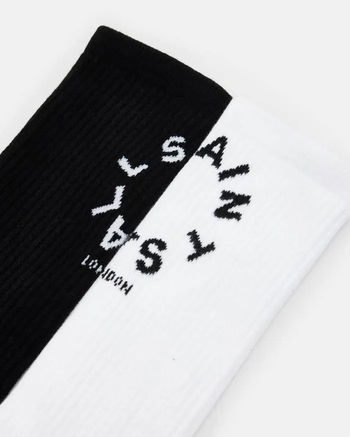 Tierra Logo Socks 2 Pack Whiteblack Men AllSaints Underwear and Socks