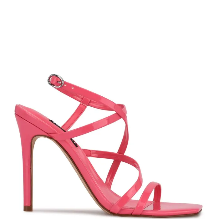 Tilas Heeled Sandals Miami Pink Women Nine West High Heels