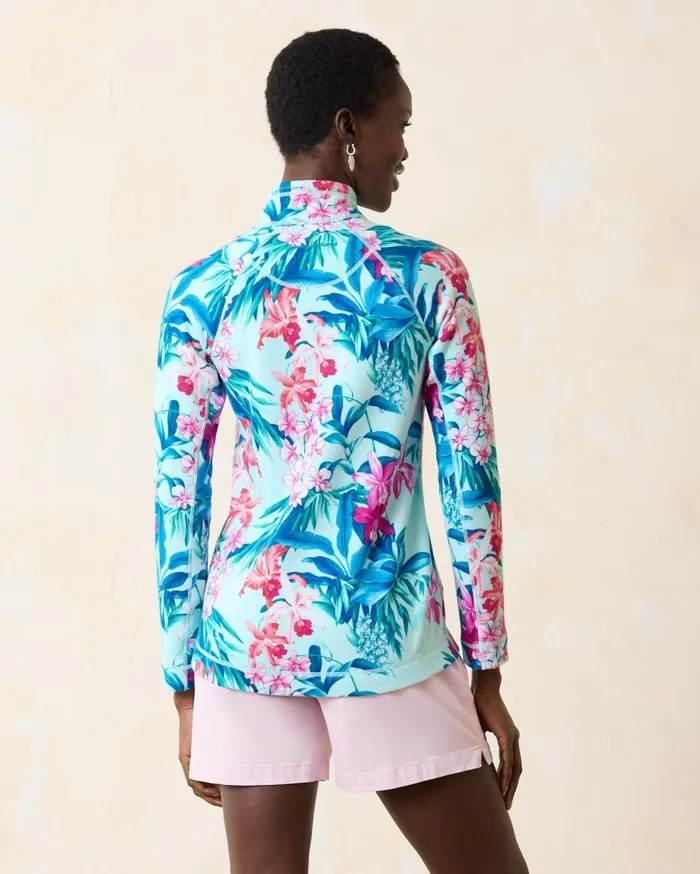 Tommy Bahama Aruba HalfZip Sweatshirt White Women Sweatshirts