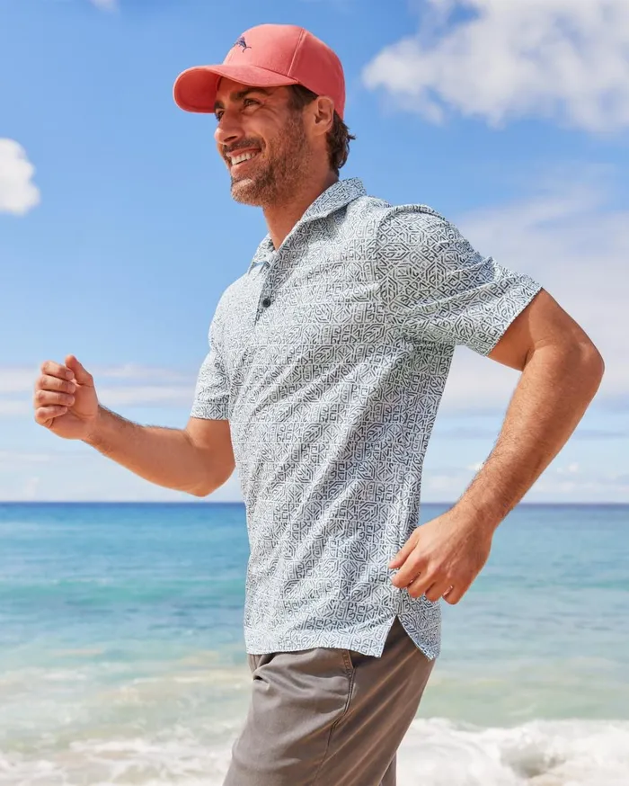 Tommy Bahama Bahama Coast Mosaic IslandZone Polo Shadow Men Shirts Tommy Bahama Bahama Coast Mosaic IslandZone Polo Shadow Men Shirts