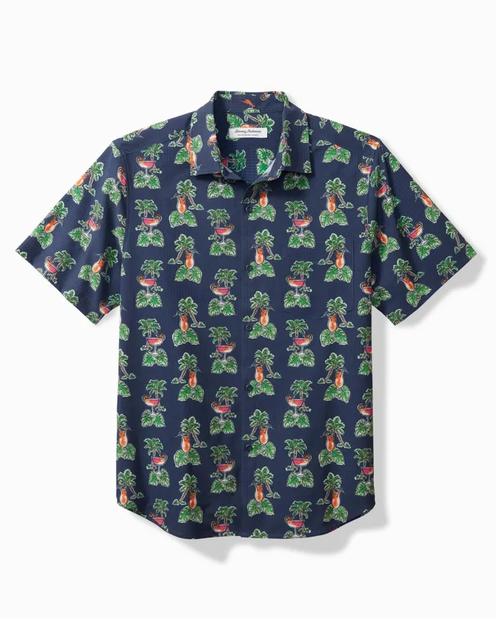Tommy Bahama Big and Tall Bahama Coast Sandypoint IslandZone ShortSleeve Shirt Heavenly Peace Big and Tall Shirts