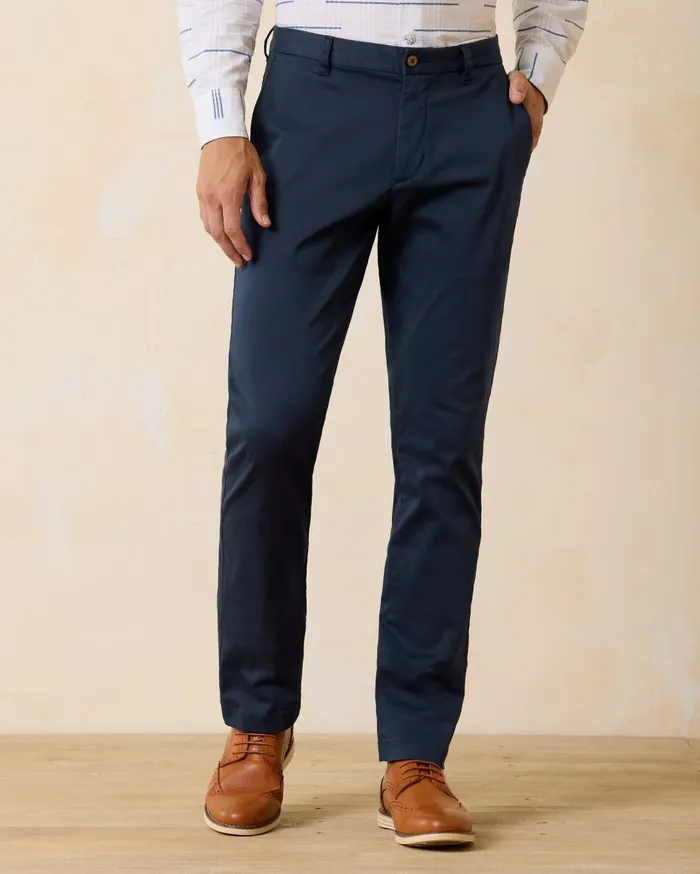 Tommy Bahama Big and Tall Beach Coast LinenBlend ElasticWaist Pants Stone Khaki Big and Tall Pants and Chinos