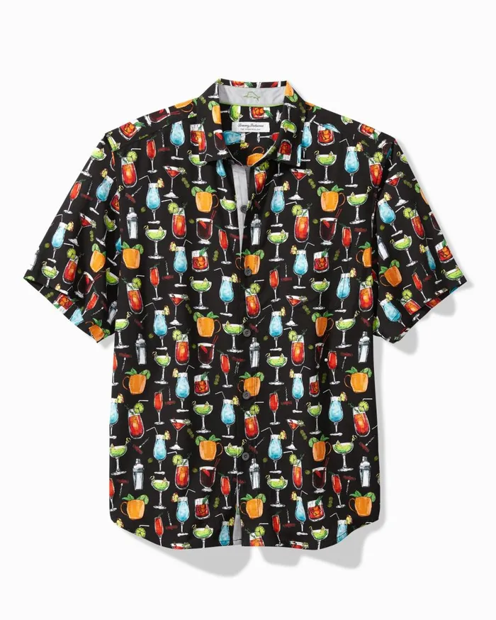 Tommy Bahama Big and Tall Veracruz Cay All Nighter ShortSleeve Shirt Black Big and Tall Shirts Tommy Bahama Big and Tall Veracruz Cay All Nighter ShortSleeve Shirt Black Big and Tall Shirts