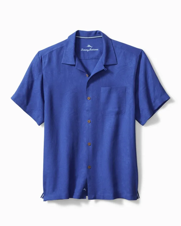 Tommy Bahama Big and Tall Veracruz Cay Brewhama ShortSleeve Shirt Lychee Big and Tall Shirts
