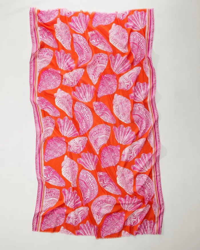 Tommy Bahama Big Shell Pareo Hibiscus Women Coverups