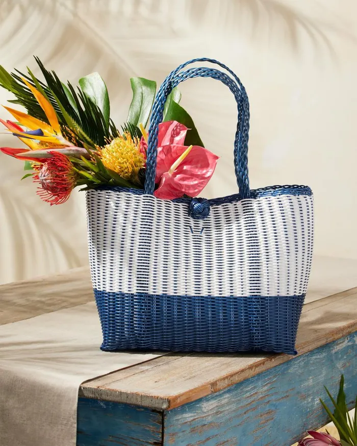 Tommy Bahama Canvas Pocket Tote Natural WomenBeach and Home Handbags and Clutches