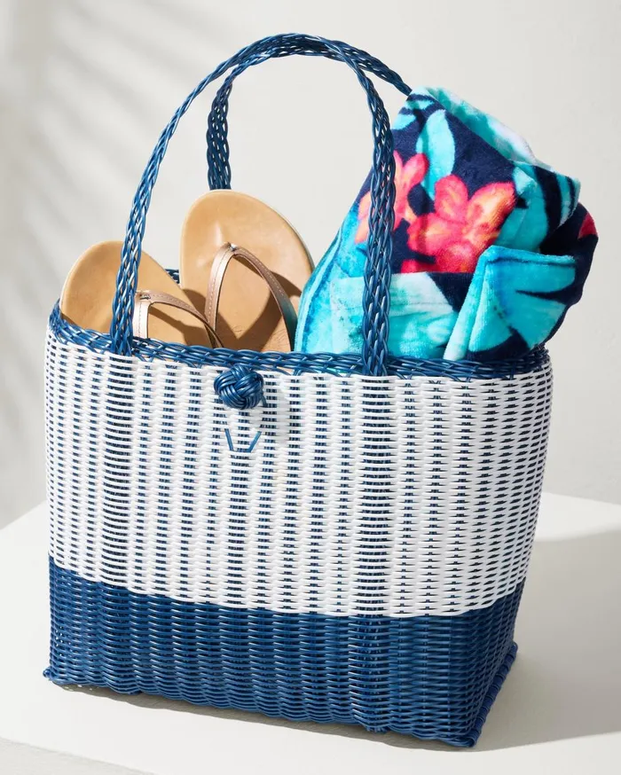 Tommy Bahama Canvas Pocket Tote Natural WomenBeach and Home Handbags and Clutches Tommy Bahama Canvas Pocket Tote Natural WomenBeach and Home Handbags and Clutches