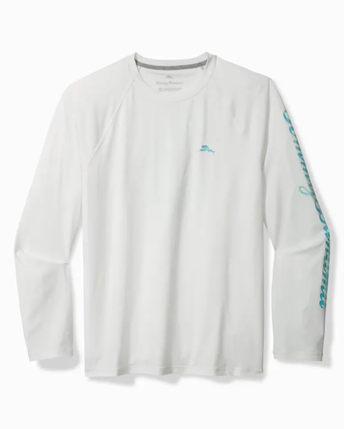Tommy Bahama Chill Time Lush Hour Crew IslandZone Rash Guard White Men TShirts Tommy Bahama Chill Time Lush Hour Crew IslandZone Rash Guard White Men TShirts