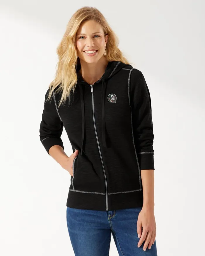 Tommy Bahama Collegiate Aruba FullZip Sweatshirt Texas Women Sweatshirts