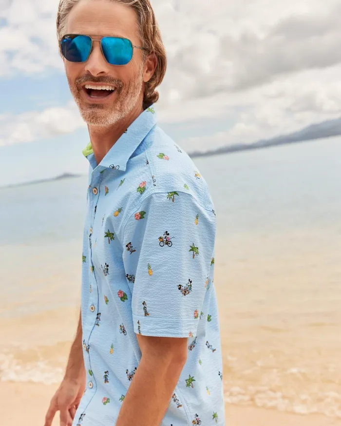 Tommy Bahama Disney Nova Wave Beach Cruiser ShortSleeve Shirt Chambray Men Shirts Tommy Bahama Disney Nova Wave Beach Cruiser ShortSleeve Shirt Chambray Men Shirts