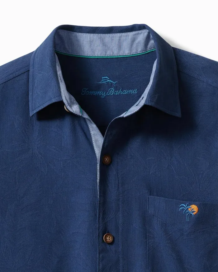 Tommy Bahama Flamingo Sunset Silk Camp Shirt Island Navy Men Shirts Tommy Bahama Flamingo Sunset Silk Camp Shirt Island Navy Men Shirts