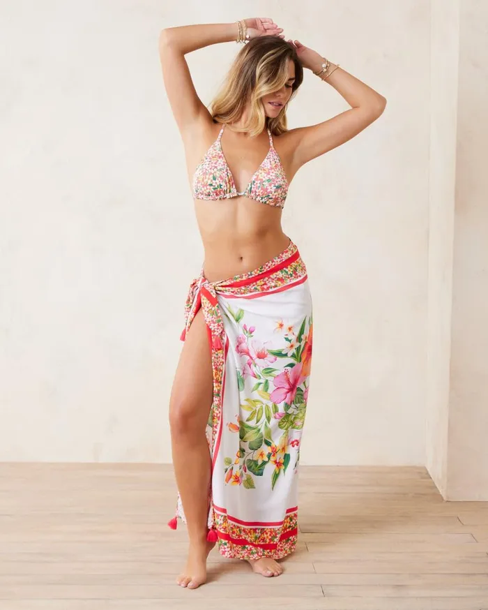 Tommy Bahama Flora Pareo White Women Coverups Tommy Bahama Flora Pareo White Women Coverups