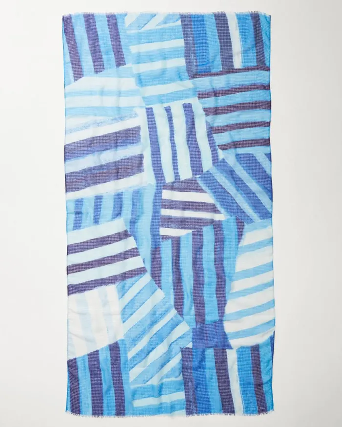 Tommy Bahama Foulard Stripe Wrap Navy Women Scarves and Wraps Tommy Bahama Foulard Stripe Wrap Navy Women Scarves and Wraps