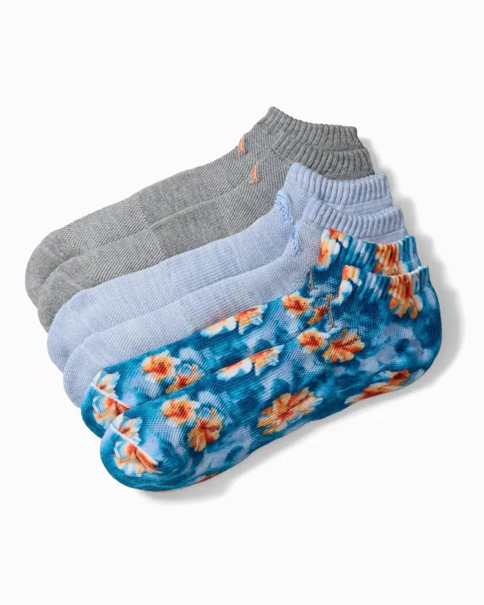 Tommy Bahama IslandZone Athletic Socks 8211 3 Pack Assorted MenBig and Tall Socks