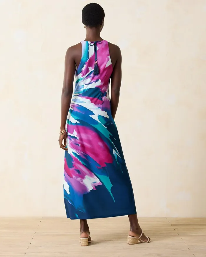 Tommy Bahama Jasmina Blooming Veranda Maxi Dress Island Navy Women Dresses
