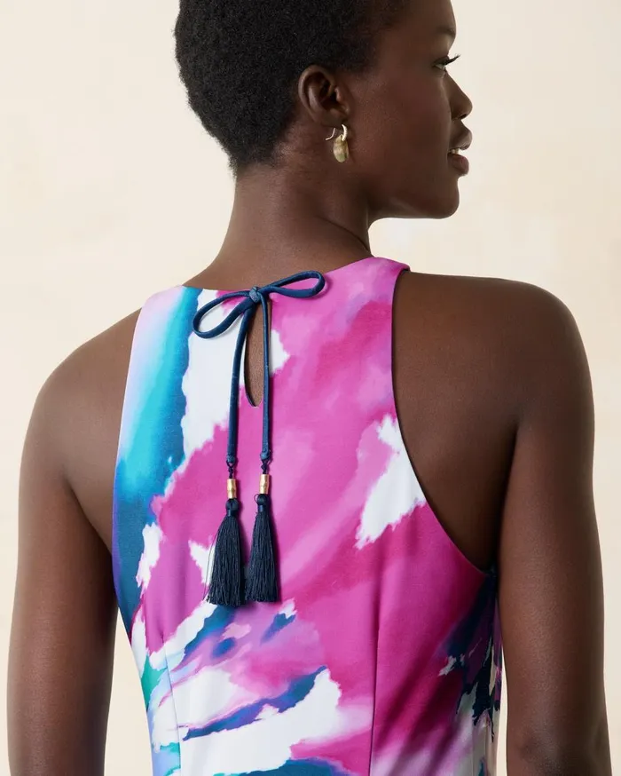Tommy Bahama Jasmina Blooming Veranda Maxi Dress Island Navy Women Dresses
