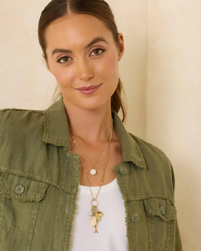 Tommy Bahama Kihei Collection Layered Charm Pendant Necklace Gold Women Jewelry Collections Tommy Bahama Kihei Collection Layered Charm Pendant Necklace Gold Women Jewelry Collections